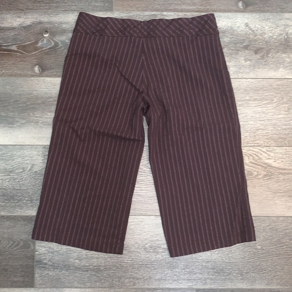 Anchor Blue Pinstripe Business Capri Slacks - Picture 3 of 7